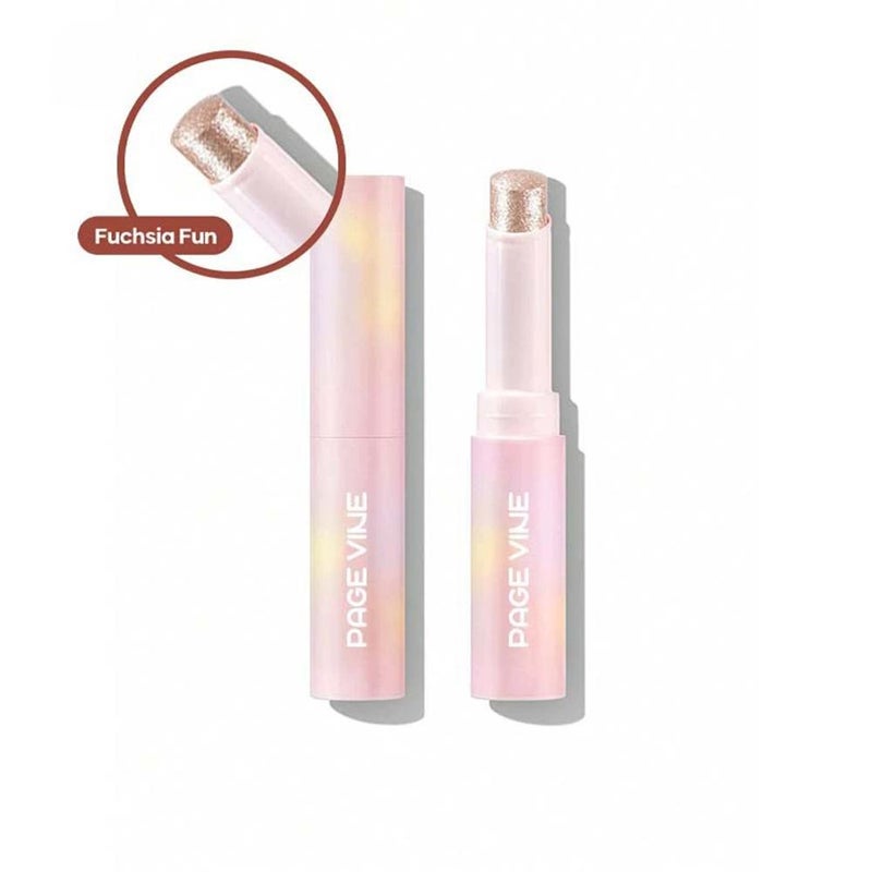 Cross-border PAGE VINE's popular crystal jelly highlighter eyeshadow stick, super sparkly multi-color eyeshadow highlighter stick, is available for export.